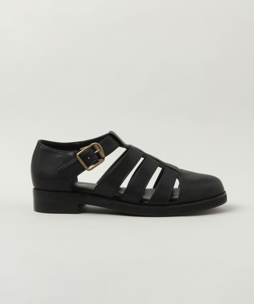 RAGEBLUE(レイジブルー)の「シンセティックレザー/フェイクスウェードグルカシューズ(ドレスシューズ・メンズ・キャメル/ブラック・LARGE/MEDIUM)」の3枚目の写真