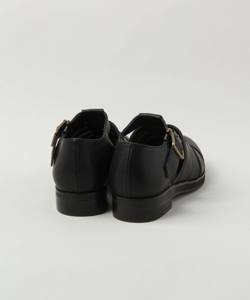 RAGEBLUE(レイジブルー)の「シンセティックレザー/フェイクスウェードグルカシューズ(ドレスシューズ・メンズ・キャメル/ブラック・LARGE/MEDIUM)」の4枚目の写真