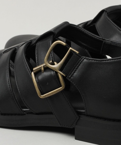 RAGEBLUE(レイジブルー)の「シンセティックレザー/フェイクスウェードグルカシューズ(ドレスシューズ・メンズ・キャメル/ブラック・LARGE/MEDIUM)」の8枚目の写真