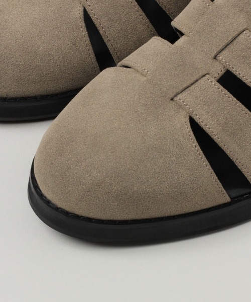 RAGEBLUE(レイジブルー)の「シンセティックレザー/フェイクスウェードグルカシューズ(ドレスシューズ・メンズ・キャメル/ブラック・LARGE/MEDIUM)」の10枚目の写真