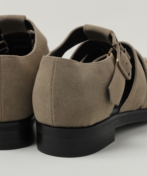 RAGEBLUE(レイジブルー)の「シンセティックレザー/フェイクスウェードグルカシューズ(ドレスシューズ・メンズ・キャメル/ブラック・LARGE/MEDIUM)」の12枚目の写真