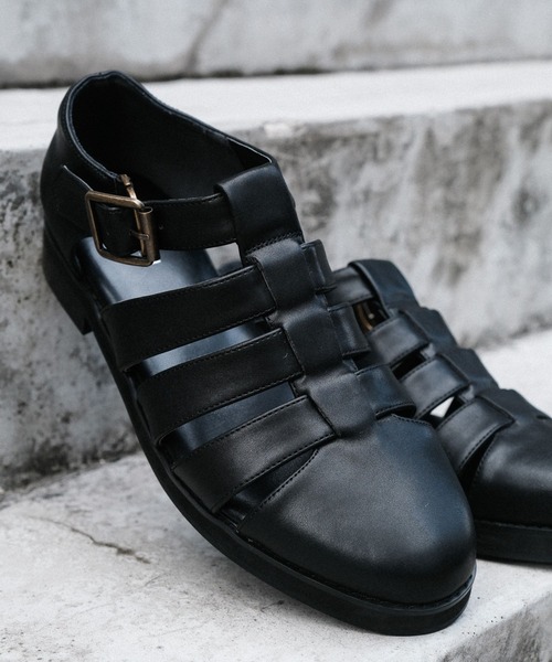 RAGEBLUE(レイジブルー)の「シンセティックレザー/フェイクスウェードグルカシューズ(ドレスシューズ・メンズ・キャメル/ブラック・LARGE/MEDIUM)」の21枚目の写真