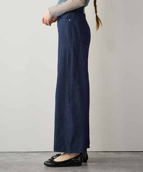 LE SOUK HOLIDAY(ルスークホリデー)の「サマーワイドデニムパンツ(デニムパンツ・レディース・ブルー/ネイビー・M/L)」の12枚目の写真