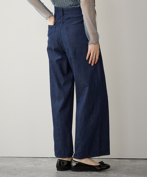 LE SOUK HOLIDAY(ルスークホリデー)の「サマーワイドデニムパンツ(デニムパンツ・レディース・ブルー/ネイビー・M/L)」の13枚目の写真