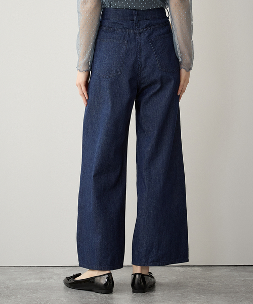 LE SOUK HOLIDAY(ルスークホリデー)の「サマーワイドデニムパンツ(デニムパンツ・レディース・ブルー/ネイビー・M/L)」の14枚目の写真