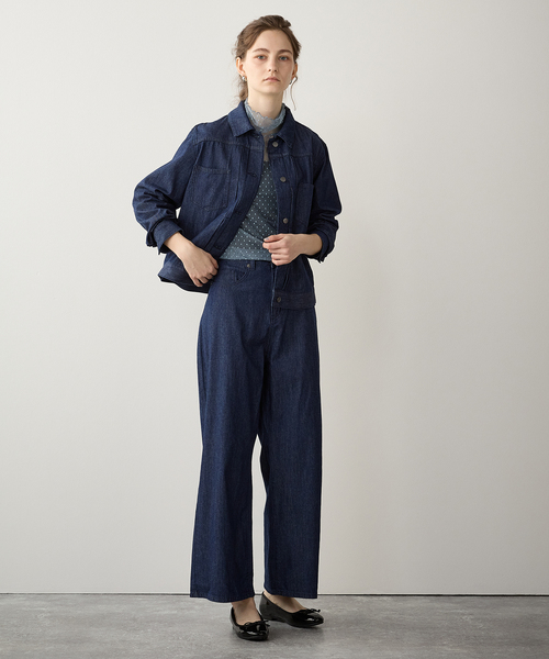 LE SOUK HOLIDAY(ルスークホリデー)の「サマーワイドデニムパンツ(デニムパンツ・レディース・ブルー/ネイビー・M/L)」の18枚目の写真