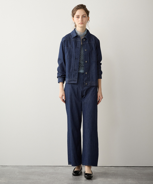 LE SOUK HOLIDAY(ルスークホリデー)の「サマーワイドデニムパンツ(デニムパンツ・レディース・ブルー/ネイビー・M/L)」の19枚目の写真
