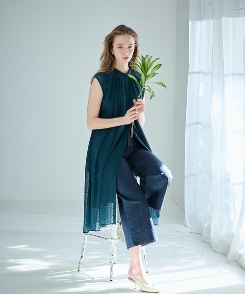 LE SOUK HOLIDAY(ルスークホリデー)の「サマーワイドデニムパンツ(デニムパンツ・レディース・ブルー/ネイビー・M/L)」の3枚目の写真