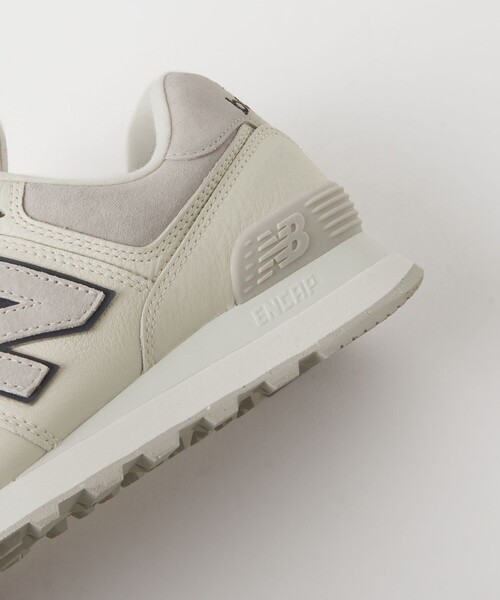 New Balance スニーカー ホワイト/グレー　WL574GB2 New Balance WL574GB2 スニーカー 24.5cm - メルカリ