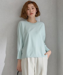 【洗える】コンフォートストレッチ ドルマン ニット