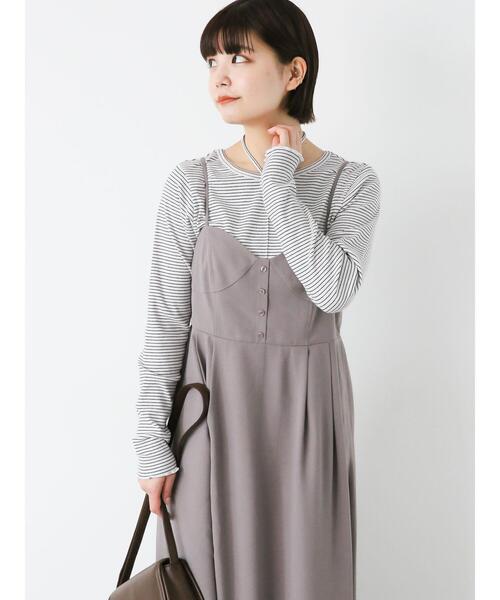 ehka sopo(エヘカソポ)の「ボーダーホルターネックカットソー(Tシャツ/カットソー・レディース・ピンク/オフホワイト/サックスブルー・F)」の12枚目の写真