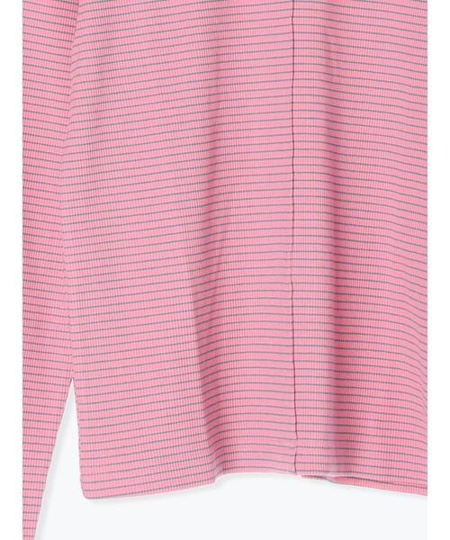ehka sopo(エヘカソポ)の「ボーダーホルターネックカットソー(Tシャツ/カットソー・レディース・ピンク/オフホワイト/サックスブルー・F)」の7枚目の写真