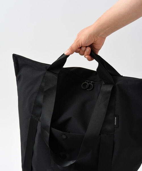 MILESTO(ミレスト)の「MILESTO/ミレスト ポケッタブルトートバッグ 18L(トートバッグ・メンズ・ライトグレー/レンガ/グリーン/ブラック/サックスブルー/ネイビー・ONE SIZE)」の14枚目の写真