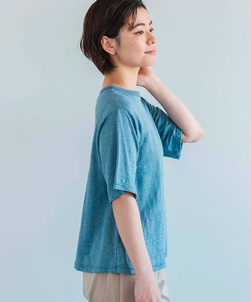 tシャツ リネン100Ｔシャツ「ドレープ」2 レディース D tシャツ リネン100Tシャツ「ドレープ」2 レディース