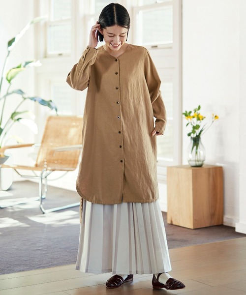 Sunny clouds（サニークラウズ）の「サニークラウズ　アシメトリープリーツスカート（スカート・レディース・ダークネイビー/ライトベージュ/ミント・LARGE/MEDIUM/NM/X-LARGE/XX-LARGE）」の13枚目の写真