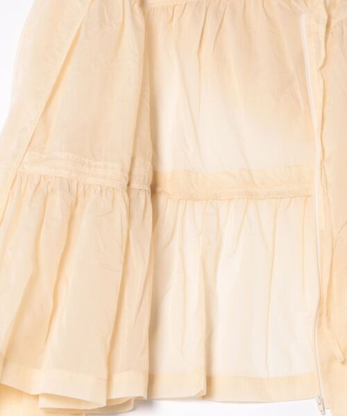 flower（フラワー）の「レディフレアフーディー（ナイロンジャケット・レディース・ホワイト/ベージュ・FREE）」の8枚目の写真