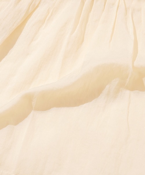 flower（フラワー）の「レディフレアフーディー（ナイロンジャケット・レディース・ホワイト/ベージュ・FREE）」の11枚目の写真