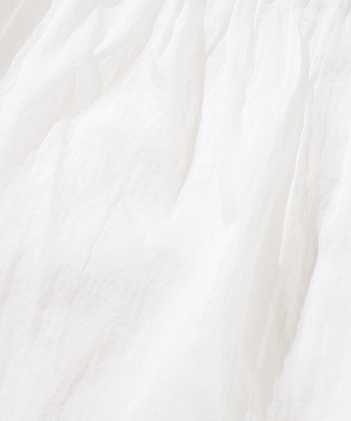 flower（フラワー）の「レディフレアフーディー（ナイロンジャケット・レディース・ホワイト/ベージュ・FREE）」の4枚目の写真