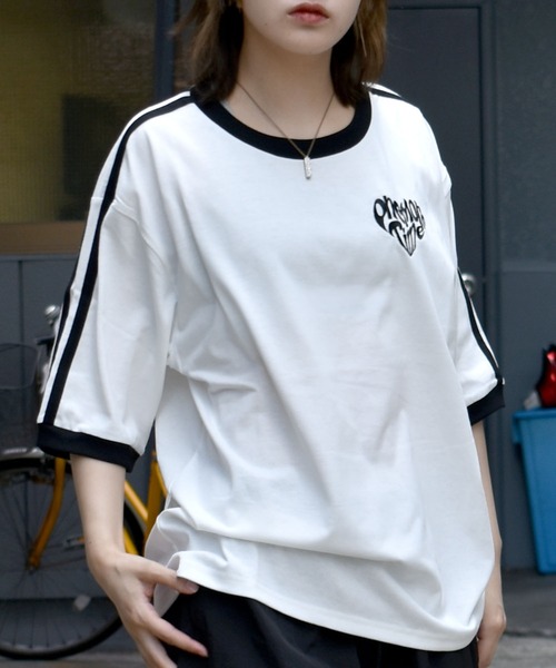 [25SS]★SINOON★ROSE PUNCHING T Shirt★パンチング半袖Tシャツ MUSINSA | SINOON Rose Punching T-Shirt (Navy)