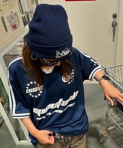 8(eight)(エイト)の「サッカー半袖Tシャツ(Tシャツ/カットソー・メンズ・オフホワイト/ネイビー/ブラック・MEDIUM/LARGE)」の3枚目の写真