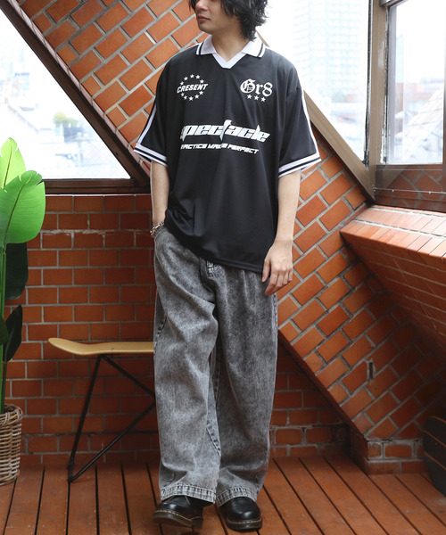 8(eight)(エイト)の「サッカー半袖Tシャツ(Tシャツ/カットソー・メンズ・オフホワイト/ネイビー/ブラック・MEDIUM/LARGE)」の16枚目の写真