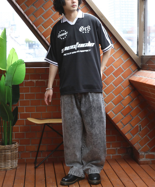 8(eight)(エイト)の「サッカー半袖Tシャツ(Tシャツ/カットソー・メンズ・オフホワイト/ネイビー/ブラック・MEDIUM/LARGE)」の19枚目の写真