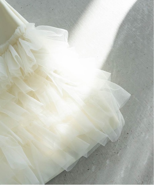 RANDA（ランダ）の「【A4対応】ティアードチュールフリル2WAYバッグ（ショルダーバッグ・レディース・グレー/ピンク/クリーム/ブルー・FREE）」の8枚目の写真