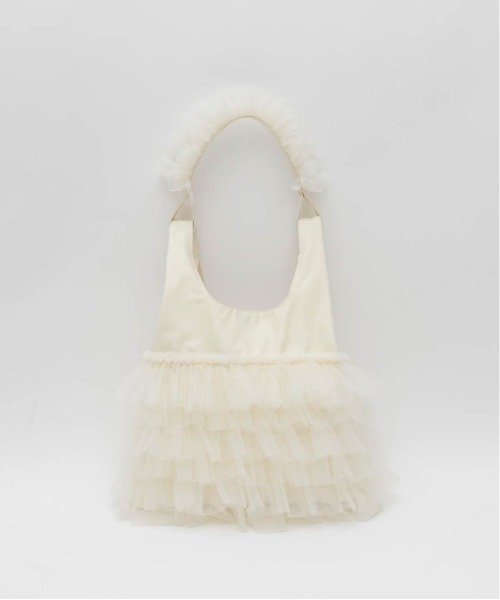 RANDA（ランダ）の「【A4対応】ティアードチュールフリル2WAYバッグ（ショルダーバッグ・レディース・グレー/ピンク/クリーム/ブルー・FREE）」の19枚目の写真