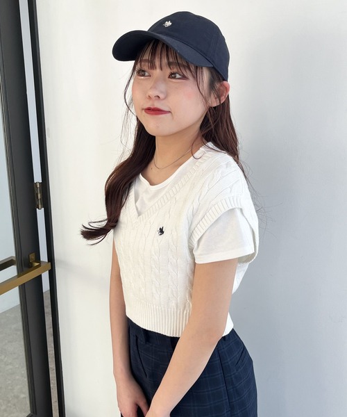 Heather(ヘザー)の「【POLO BCS(ポロ・ビーシーエス)】ニットベスト 110509(ベスト・レディース・グレー/ホワイト・FREE)」の11枚目の写真