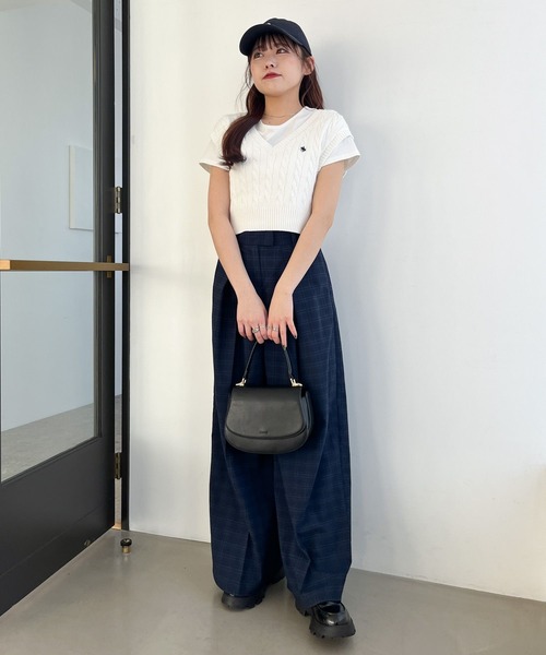 Heather(ヘザー)の「【POLO BCS(ポロ・ビーシーエス)】ニットベスト 110509(ベスト・レディース・グレー/ホワイト・FREE)」の9枚目の写真