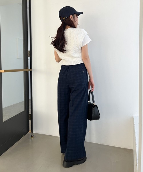 Heather(ヘザー)の「【POLO BCS(ポロ・ビーシーエス)】ニットベスト 110509(ベスト・レディース・グレー/ホワイト・FREE)」の8枚目の写真