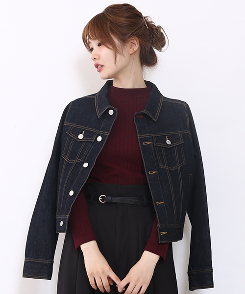 one after another NICE CLAUP（ワンアフターアナザーナイスクラップ）の「【ナイスクラップ】Ｇジャン（デニムジャケット・レディース・インディゴブルー/ブルー・FREE）」の2枚目の写真