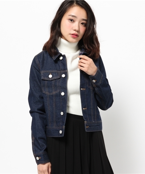 one after another NICE CLAUP（ワンアフターアナザーナイスクラップ）の「【ナイスクラップ】Ｇジャン（デニムジャケット・レディース・インディゴブルー/ブルー・FREE）」の20枚目の写真