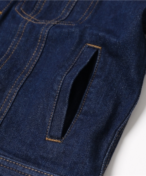 one after another NICE CLAUP（ワンアフターアナザーナイスクラップ）の「【ナイスクラップ】Ｇジャン（デニムジャケット・レディース・インディゴブルー/ブルー・FREE）」の6枚目の写真