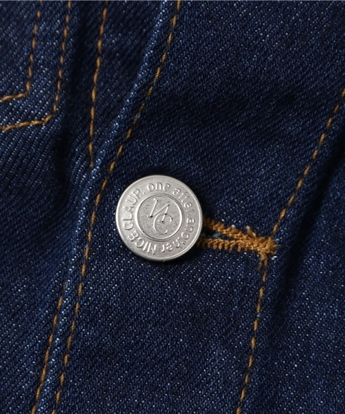 one after another NICE CLAUP（ワンアフターアナザーナイスクラップ）の「【ナイスクラップ】Ｇジャン（デニムジャケット・レディース・インディゴブルー/ブルー・FREE）」の12枚目の写真