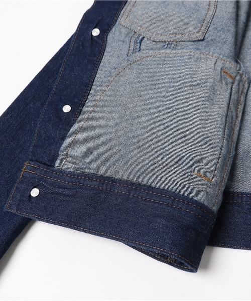 one after another NICE CLAUP（ワンアフターアナザーナイスクラップ）の「【ナイスクラップ】Ｇジャン（デニムジャケット・レディース・インディゴブルー/ブルー・FREE）」の11枚目の写真