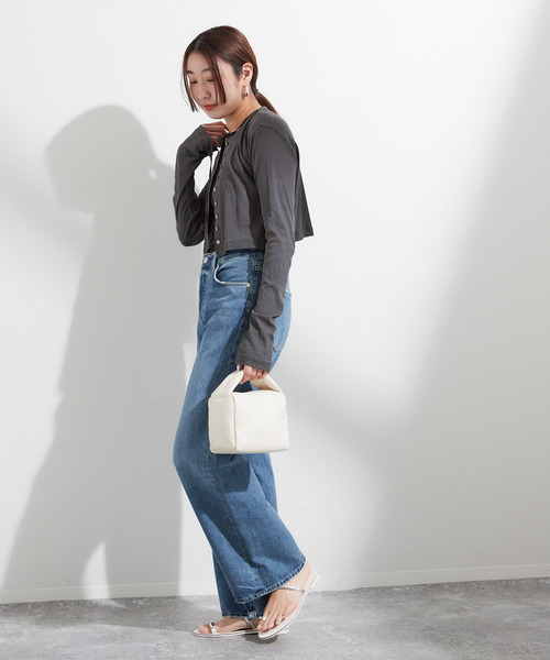 sana（サナ）の「【SANA/サナ】CARDIGAN：カーディガン（カーディガン/ボレロ・レディース・ホワイト/ライトグレー・FREE）」の11枚目の写真