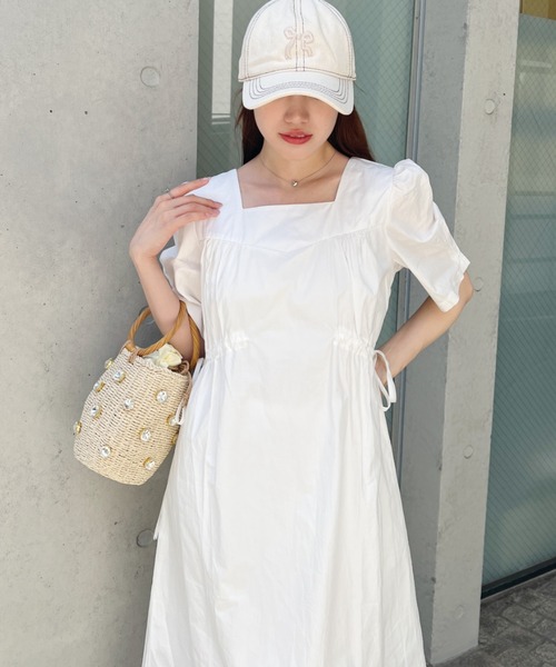 Loueme（ルエム）の「ビジュー巾着かごバッグ（かごバッグ・レディース・ブラウン/アイボリー・FREE）」の14枚目の写真