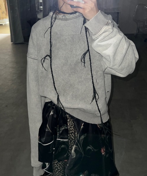 musubore(ムスボレ)の「【 select 】feather & beads long choker / フェザーチョーカー(チョーカー・レディース・ホワイト/ブラック/ピンク・FREE)」の4枚目の写真