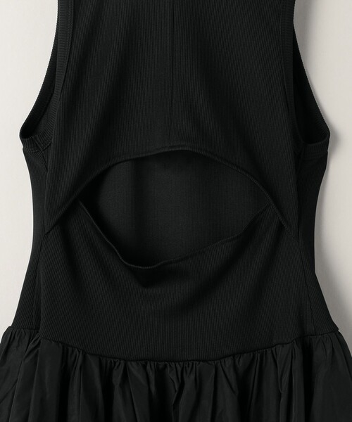 【美品】アストラット-ASTRAET-ノースリーブボックスワンピース ASTRAET(アストラット)ノースリーブワンピース WHITE†