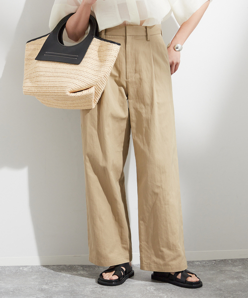 journal standard L'essage（ジャーナルスタンダードレサージュ）の「ワイドチノパンツ（チノパンツ・レディース・ホワイト/ベージュ・36/38）」の13枚目の写真