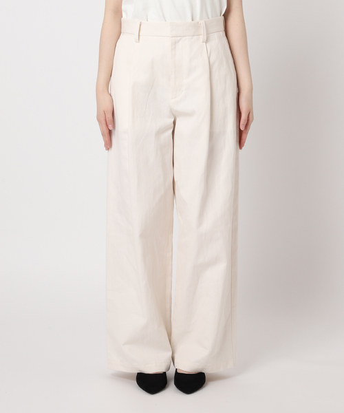 journal standard L'essage（ジャーナルスタンダードレサージュ）の「ワイドチノパンツ（チノパンツ・レディース・ホワイト/ベージュ・36/38）」の16枚目の写真