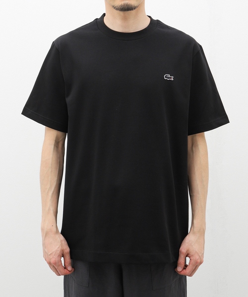 LACOSTE(ラコステ)の「LACOSTE (ラコステ) Heavy Pique T-Shirt TH5830-99(Tシャツ/カットソー・メンズ・ブラック/ホワイト/ネイビー・3/4/5)」の2枚目の写真
