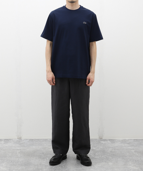 LACOSTE(ラコステ)の「LACOSTE (ラコステ) Heavy Pique T-Shirt TH5830-99(Tシャツ/カットソー・メンズ・ブラック/ホワイト/ネイビー・3/4/5)」の4枚目の写真