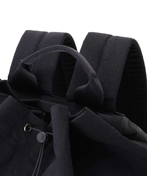 SLOW(スロウ)の「SLOW(スロウ)Span nylon-draw string day pack-2024SS(バックパック/リュック・メンズ・ブラック・F)」の4枚目の写真