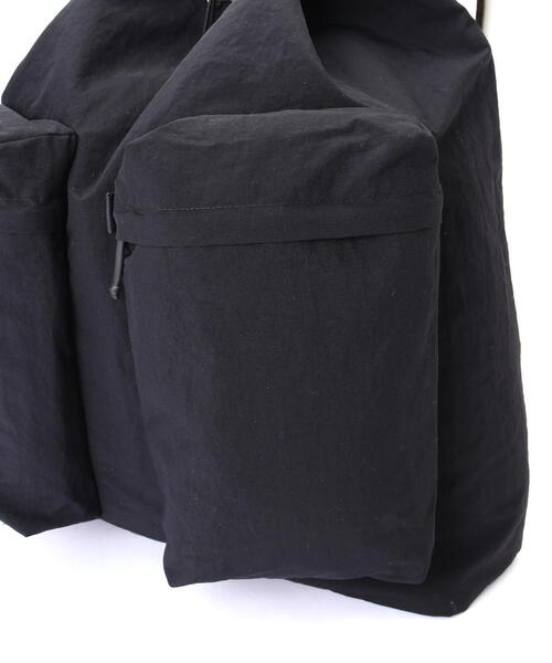 SLOW(スロウ)の「SLOW(スロウ)Span nylon-draw string day pack-2024SS(バックパック/リュック・メンズ・ブラック・F)」の8枚目の写真