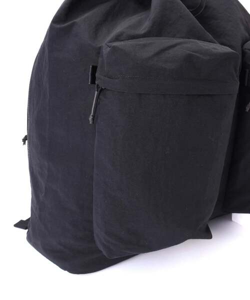 SLOW(スロウ)の「SLOW(スロウ)Span nylon-draw string day pack-2024SS(バックパック/リュック・メンズ・ブラック・F)」の9枚目の写真