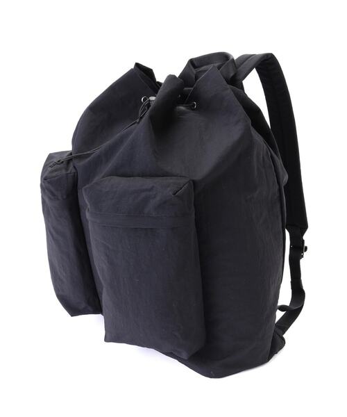 SLOW(スロウ)の「SLOW(スロウ)Span nylon-draw string day pack-2024SS(バックパック/リュック・メンズ・ブラック・F)」の12枚目の写真