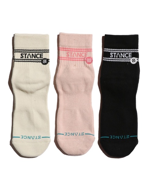 STANCE（スタンス）の「STANCE/スタンス BASIC QUARTER 3 PACK（ソックス/靴下・メンズ・マルチ/ホワイト/ピンク・FREE）」の3枚目の写真