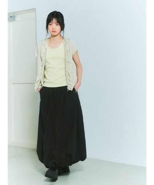 CHAROL(シャロル)の「フロントファスナーフードトップス(その他トップス・レディース・チャコール/ライトグレー/ライトグリーン・FREE)」の18枚目の写真